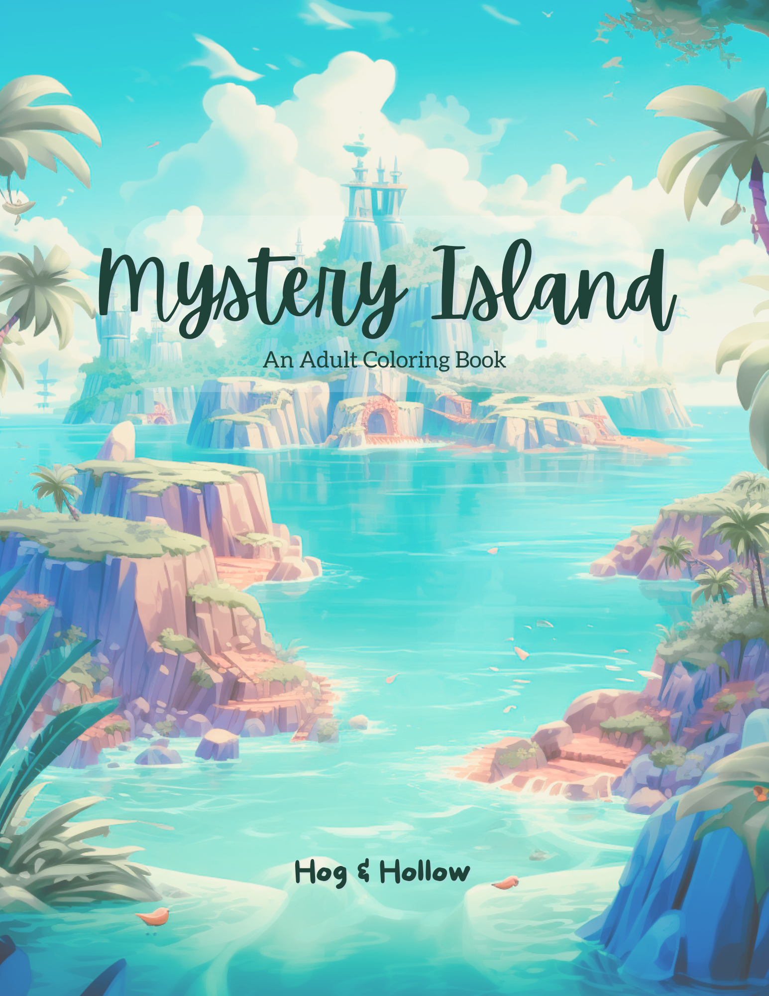 Mystery Island: Bold & Easy Printable Freebie Teaser Coloring Pages